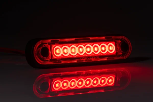 lampa obrysowa LED czerwona na rurę LONG Fristom FT-073