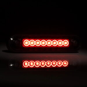 lampa obrysowa LED czerwona na rurę DARK LONG Fristom FT-073