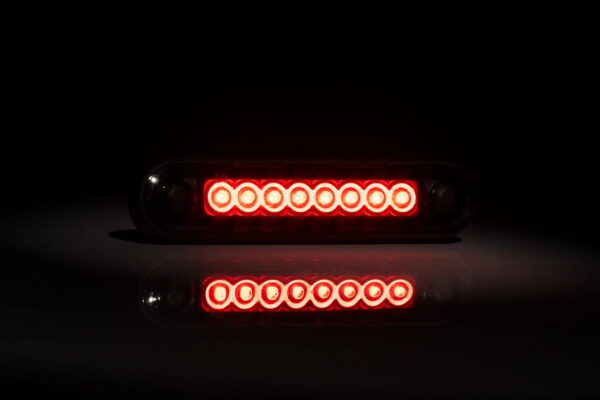 lampa obrysowa LED czerwona na rurę DARK LONG Fristom FT-073