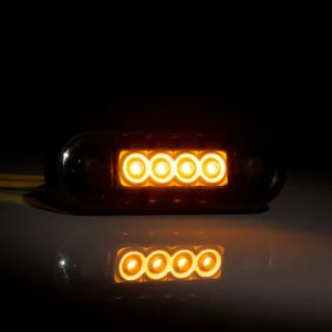 lampa obrysowa LED żółta na rurę DARK Fristom FT-073