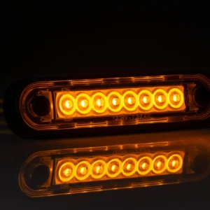 lampa obrysowa LED żółta na rurę LONG Fristom FT-073